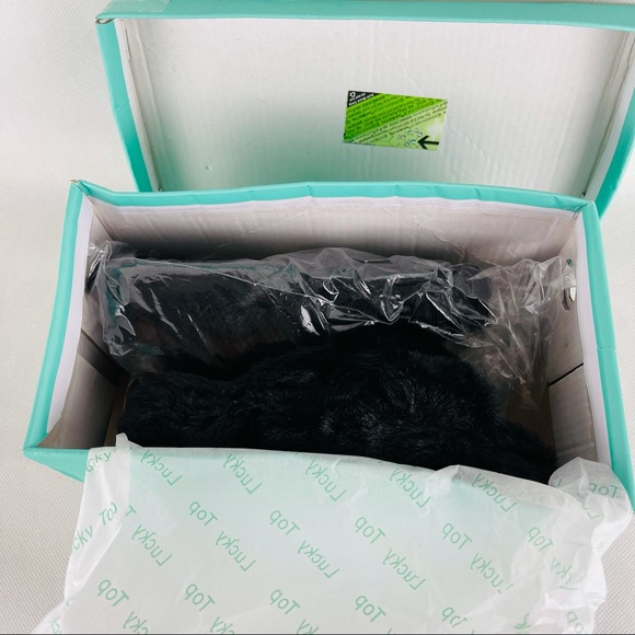 Lucky Top, fluffy Slides size: 9 girls - Picture 10 of 11